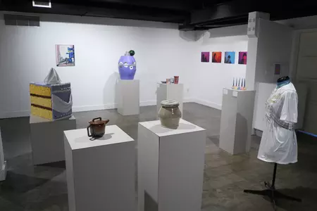 Installation view of the 2024 Art Students Annual Show